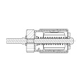 Roller - 2084738018 Adjustable Wheel [Electrolux Aeg]